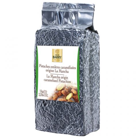 WHOLE CARAMELISED PISTACHIOS - ORIGINE LA MANCHA - 1KG VACUUM BAG