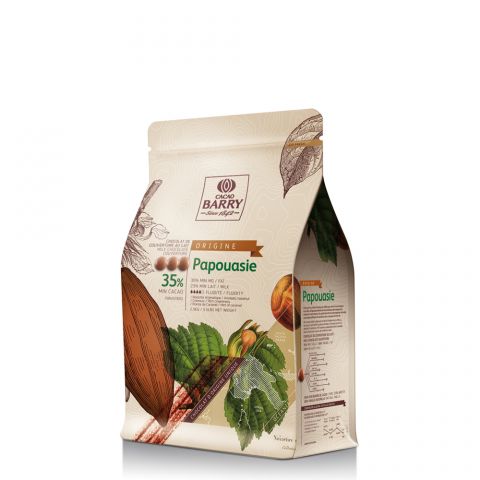 MILK COUVERTURE - PAPOUASIE 35% - PISTOLS - 2.5KG BAG