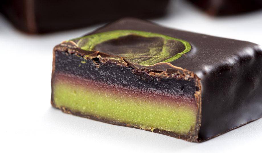 plant-based chocolate bonbon